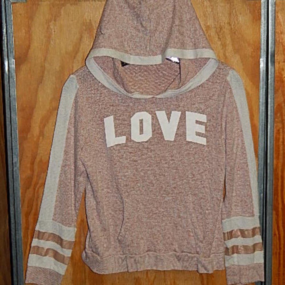 #1480 Inspired Hearts Girls Love Hoodie 11-14 preteen